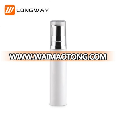 5ml 10ml white PP airless lotion bottle cosmetic packaging with sliver lotion pump