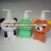 Plastic 500ml Lotion pump bottle Drop-shaped Baby shower bottle  Child shampoo bottle  Cartoon animal shape