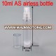 10CC plastic AS airless spray bottle 5ml 10ml 12ml 15ml